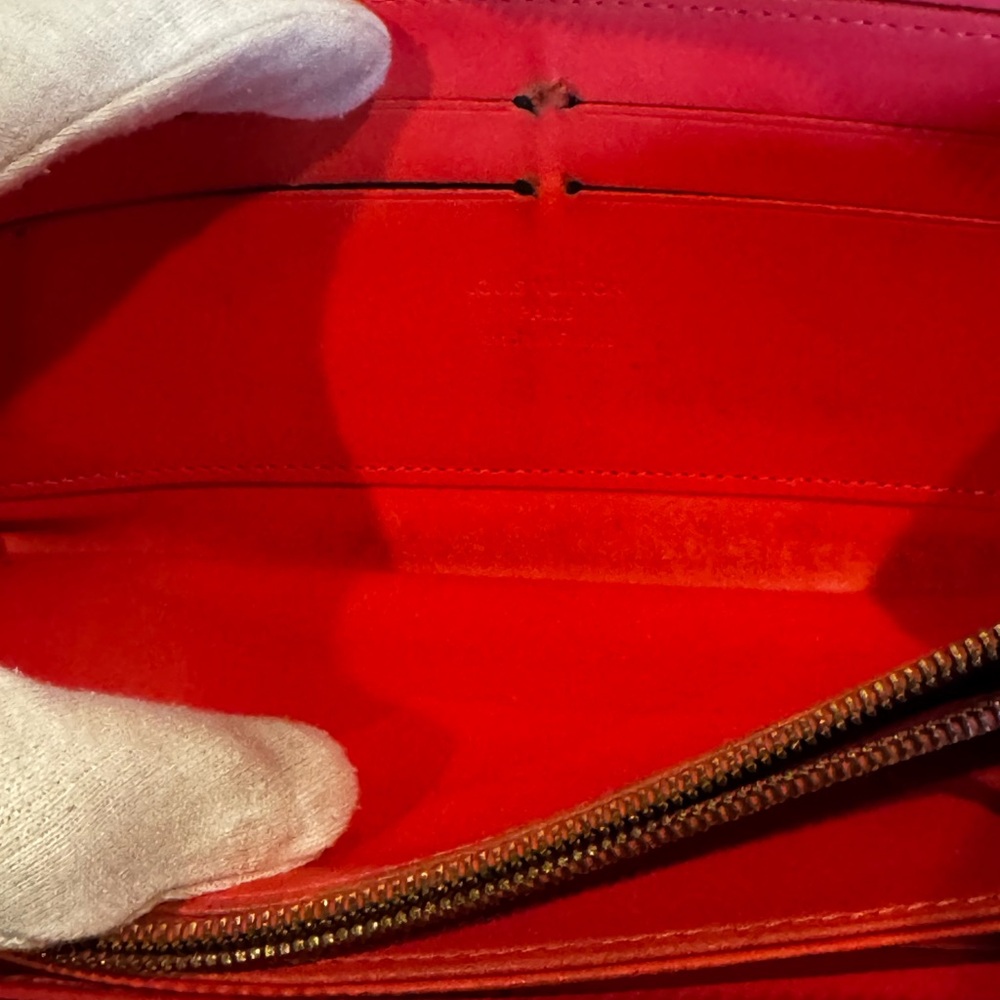 Louis Vuitton Monogram Vernis Zippy Zip Around Long Wallet/converted handpainted - Picture 12 of 15